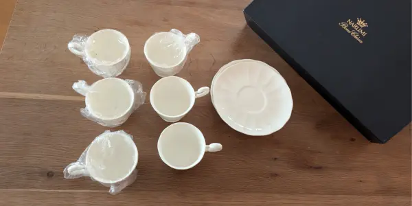 六客セット｜ナルミボーンチャイナ｜カップ＆ソーサー