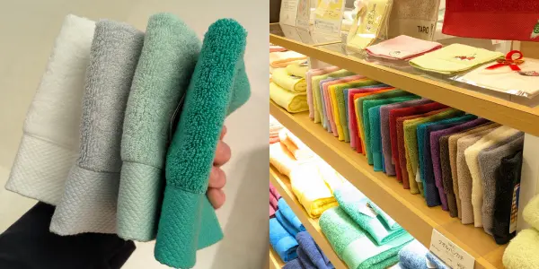 タオル美術館のタオルを選ぶ