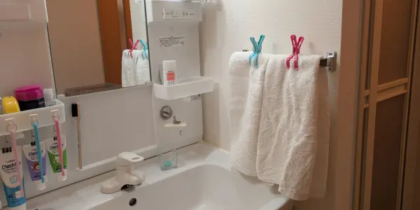 家族で手拭きタオルを分ける方法(テスト段階)