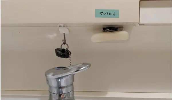 自作の浮かせる石鹸ホルダー２